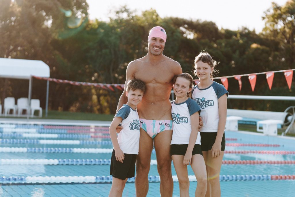 dan ironman swim w kids